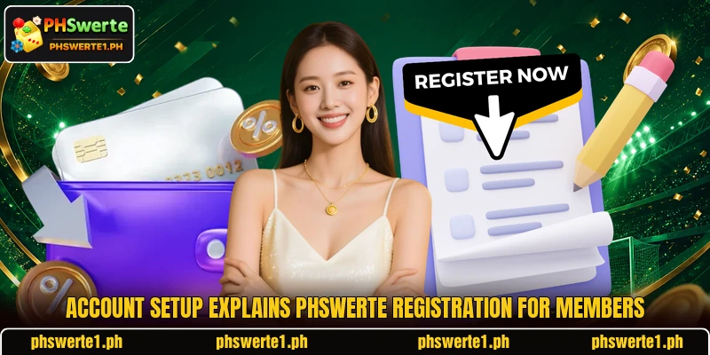 Account setup explains PHSwerte registration for members