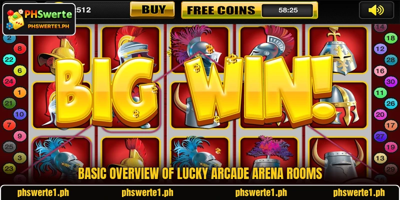 Basic overview of Lucky Arcade Arena rooms Basic overview of Lucky Arcade Arena rooms
