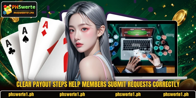 Clear payout steps help members submit requests correctly