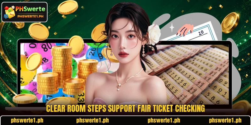 Clear room steps support fair ticket checking Clear room steps support fair ticket checking