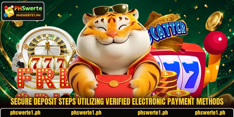 Secure deposit steps utilizing verified electronic payment methods