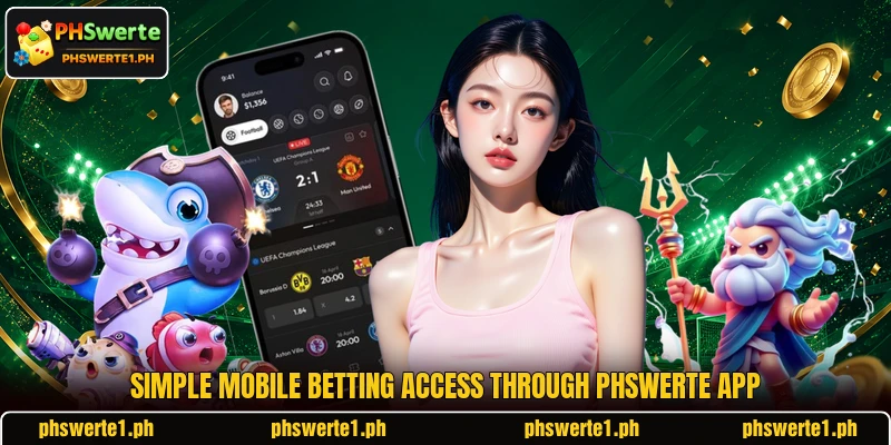 Simple mobile betting access through PHSwerte app